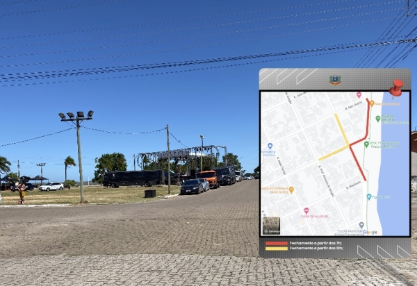 Ruas na Barrinha que serão fechadas neste sábado para o Show da Virada