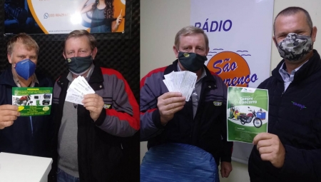 Coopar/Pomerano realizou sorteio de 2 motos Zero Km em comemoração aos 28 anos da cooperativa