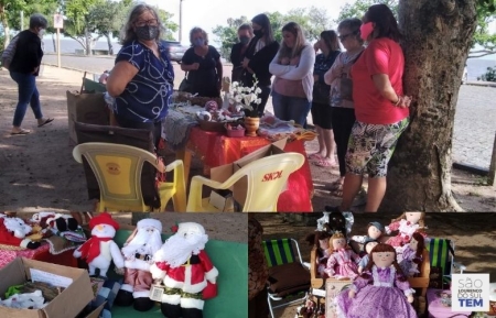 Feira de Natal começou ontem (1º) na Praça Otto Knüppel de São Lourenço do Sul