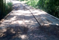 Secretaria de Desenvolvimento Rural realizou reparos na ponte da estrada Bom Jesus