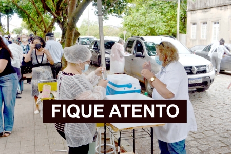 HOJE: Pessoas que se vacinaram no dia 29/06 a vacinação de 2º dose é nesta terça-feira (21) e as que se vacinaram 13/07 é dia 05/10