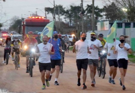 Chegada do Fogo Simbólico aconteceu no final da tarde desta quinta-feira em SLS
