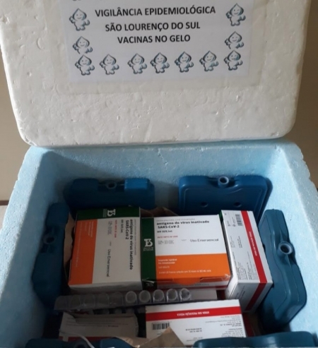 São Lourenço recebe 200 doses de coronavac e 252 da Pfizer nesta segunda feira